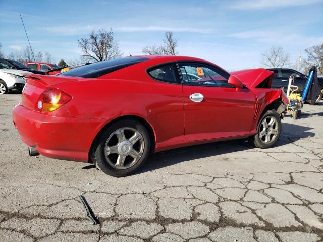 KMHHM65D84U136523 - 2004 HYUNDAI TIBURON RED photo 3