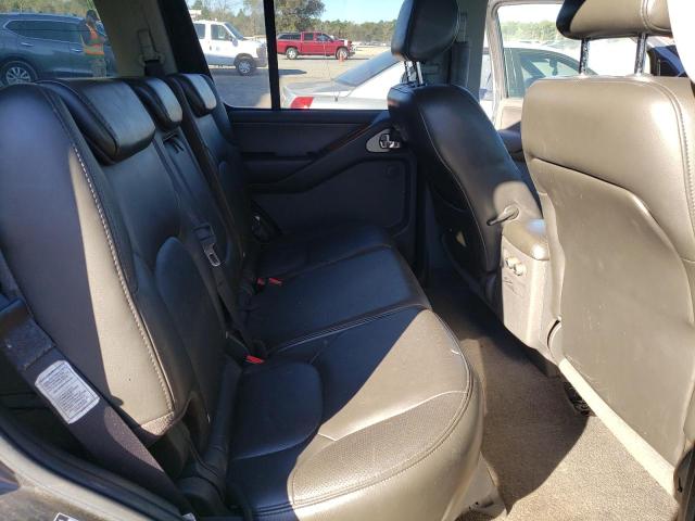 5N1AR18U06C667001 - 2006 NISSAN PATHFINDER LE ნაცრისფერი ფოტო 10