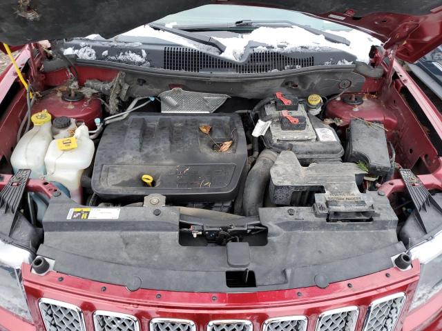 1C4NJDEB6GD598618 - 2016 JEEP COMPASS LATITUDE RED photo 11