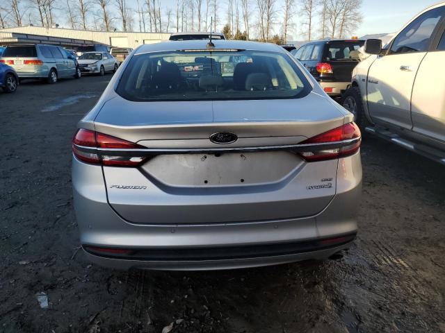 3FA6P0LU1JR150839 - 2018 FORD FUSION SE HYBRID SILVER photo 6