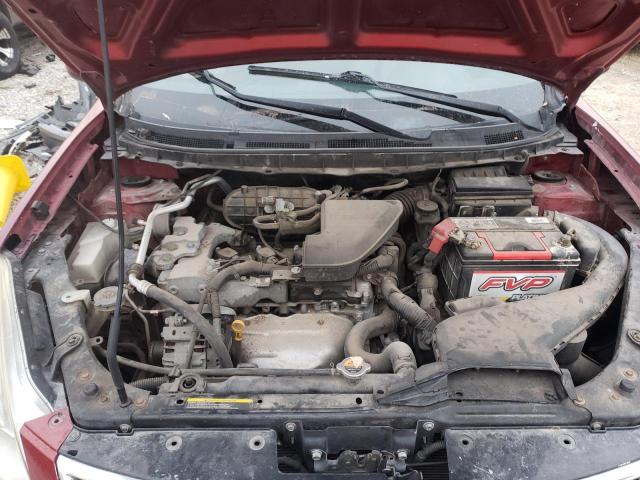 JN8AS5MV4CW414311 - 2012 NISSAN ROGUE S მუქწითელი ფოტო 11