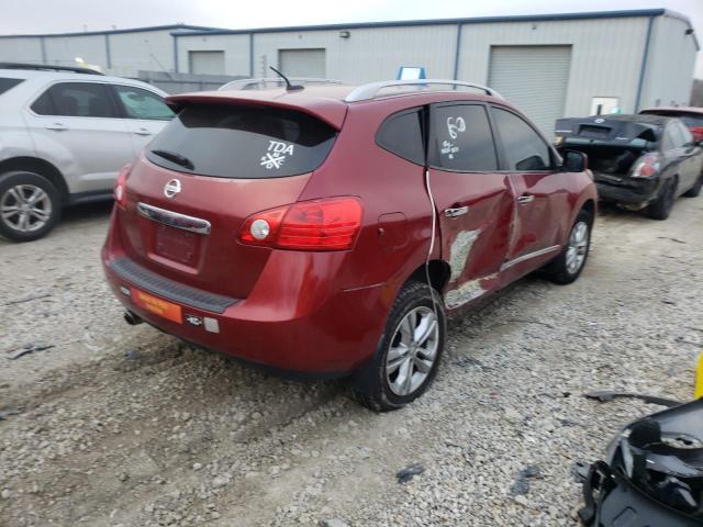 JN8AS5MV4CW414311 - 2012 NISSAN ROGUE S მუქწითელი ფოტო 3
