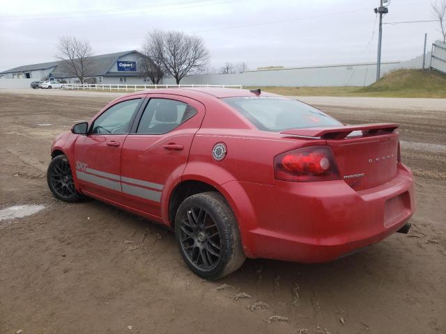 1C3CDZCB6CN198632 - 2012 DODGE AVENGER SXT RED photo 2