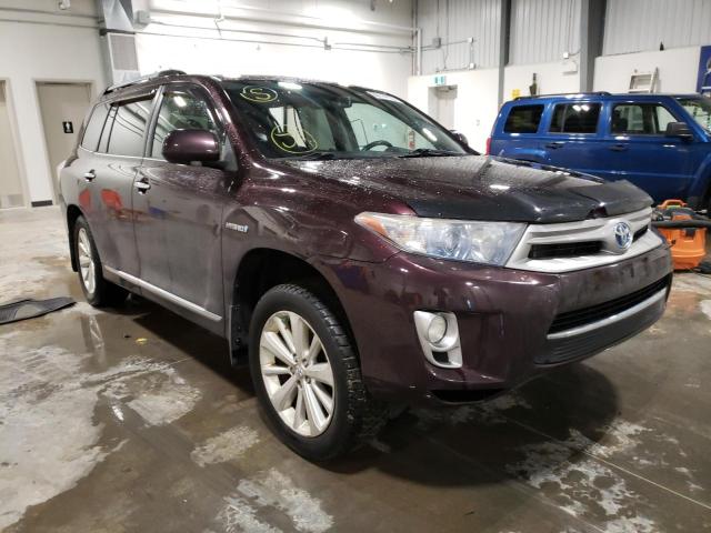 JTEDC3EH1B2000343 - 2011 TOYOTA HIGHLANDER HYBRID LIMITED BURGUNDY photo 1