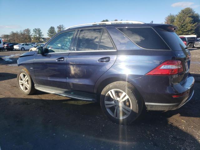 4JGDA5HB8CA078411 - 2012 MERCEDES-BENZ ML 350 4MATIC BLACK photo 2