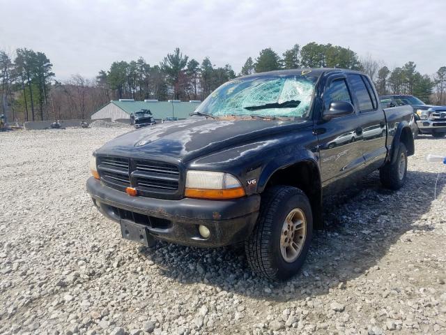 1B7GG2AX7YS731820 - 2000 DODGE DAKOTA QUAD  photo 2