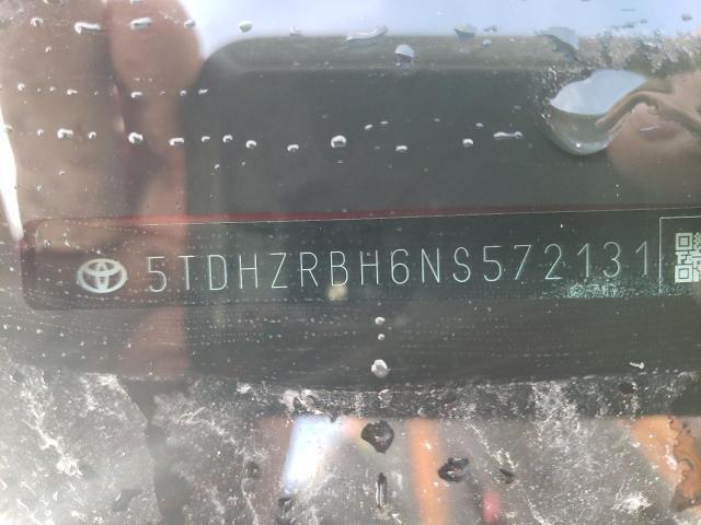 5TDHZRBH6NS572131 - 2022 TOYOTA HIGHLANDER XLE RED photo 13