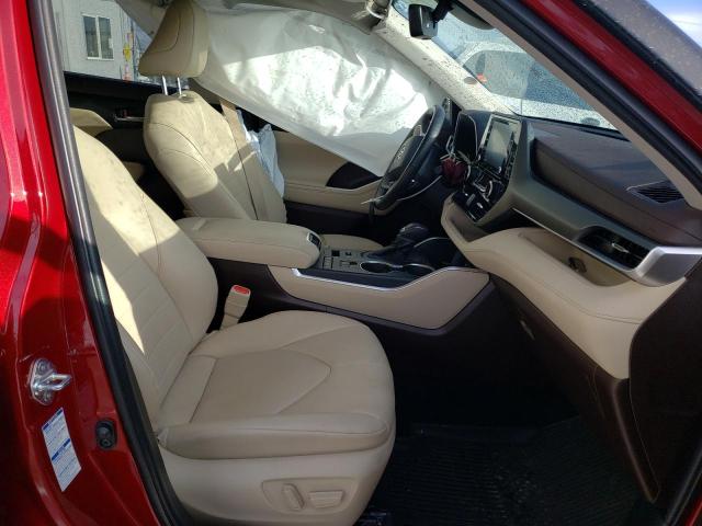 5TDHZRBH6NS572131 - 2022 TOYOTA HIGHLANDER XLE RED photo 7