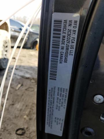 2C3CDZFJ5MH555408 - 2021 DODGE CHALLENGER R/T SCAT PACK GRAY photo 12