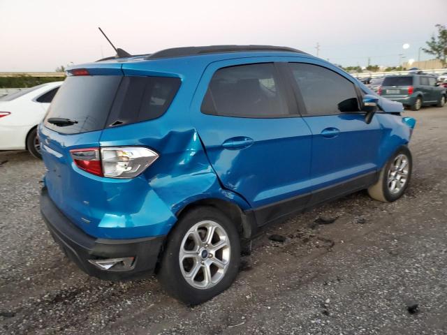 MAJ3S2GE4KC258498 - 2019 FORD ECOSPORT SE BLUE photo 3