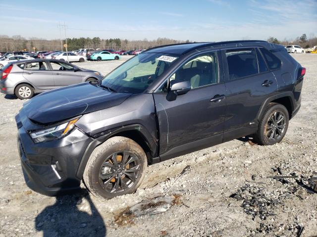 JTMB6RFV2ND076740 - 2022 TOYOTA RAV4 XLE PREMIUM GRAY photo 1