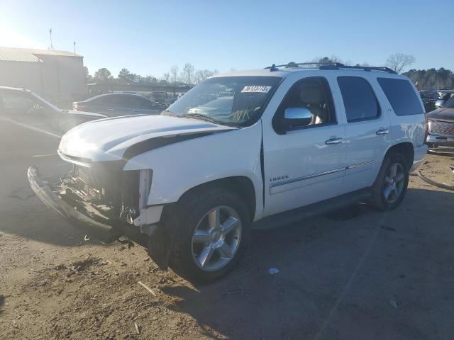 1GNUKCE01AR122912 - 2010 CHEVROLET TAHOE K1500 LTZ WHITE photo 1