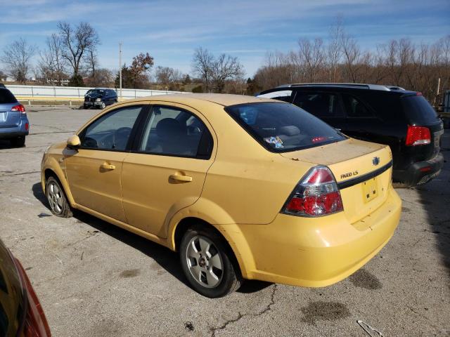 KL1TD566X7B047648 - 2007 CHEVROLET AVEO BASE YELLOW photo 2