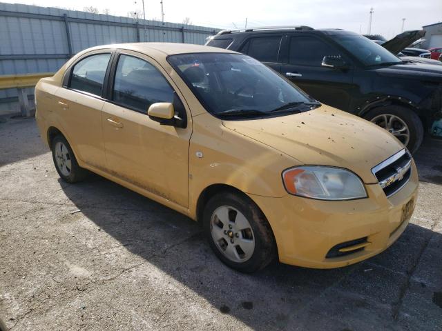 KL1TD566X7B047648 - 2007 CHEVROLET AVEO BASE YELLOW photo 4