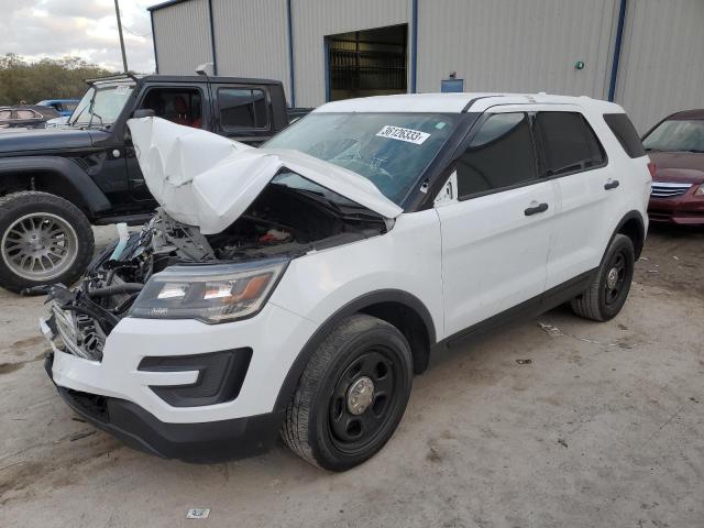 1FM5K8AR5HGD07576 - 2017 FORD EXPLORER POLICE INTERCEPTOR WHITE photo 1