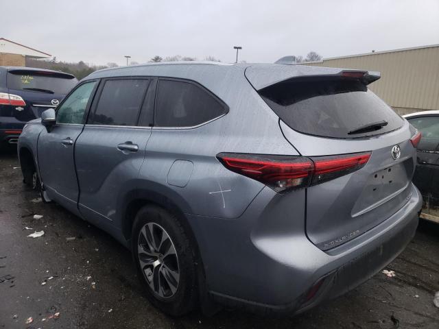 5TDGZRBH1MS088152 - 2021 TOYOTA HIGHLANDER XLE ნაცრისფერი ფოტო 2