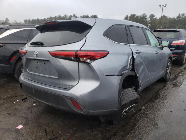 5TDGZRBH1MS088152 - 2021 TOYOTA HIGHLANDER XLE GRAY photo 3