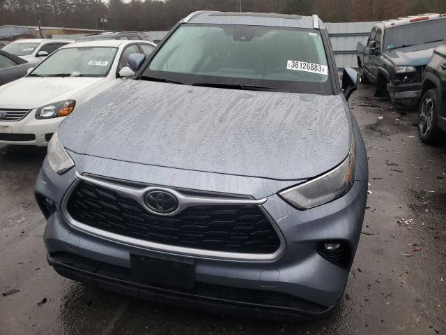 5TDGZRBH1MS088152 - 2021 TOYOTA HIGHLANDER XLE ნაცრისფერი ფოტო 5