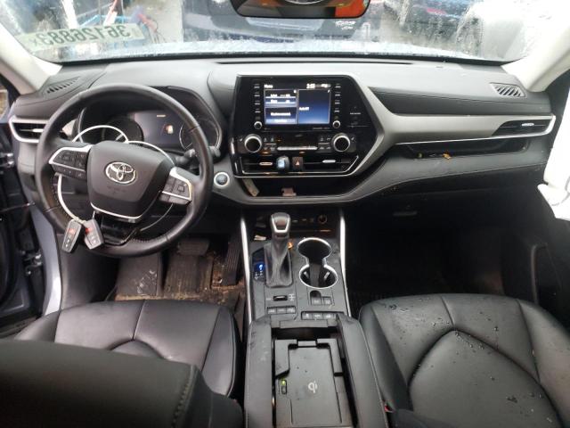 5TDGZRBH1MS088152 - 2021 TOYOTA HIGHLANDER XLE ნაცრისფერი ფოტო 8