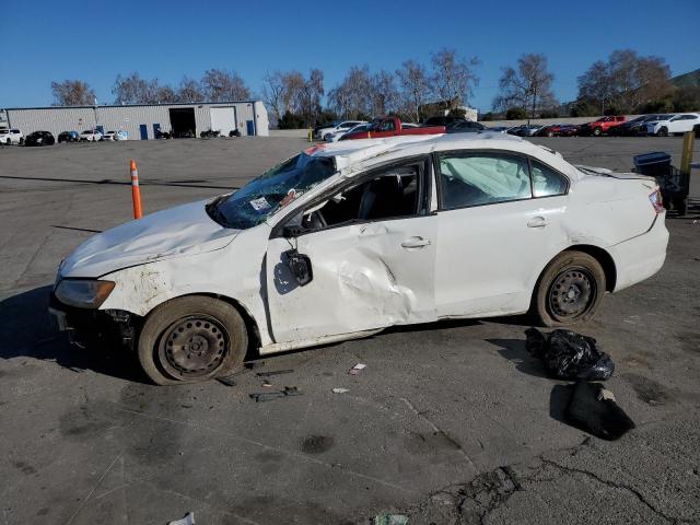 3VW1K7AJ1EM374620 - 2014 VOLKSWAGEN JETTA BASE WHITE photo 1