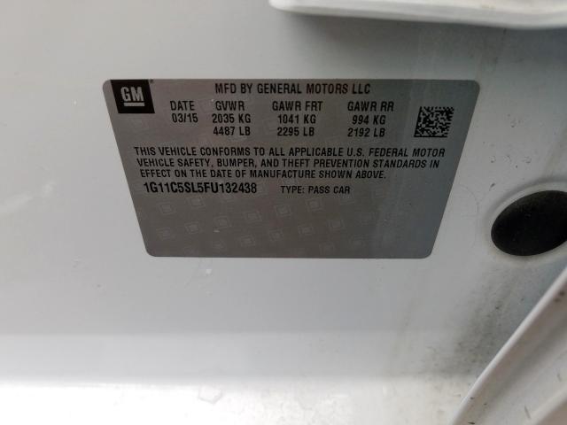 1G11C5SL5FU132438 - 2015 CHEVROLET MALIBU 1LT  照片 10