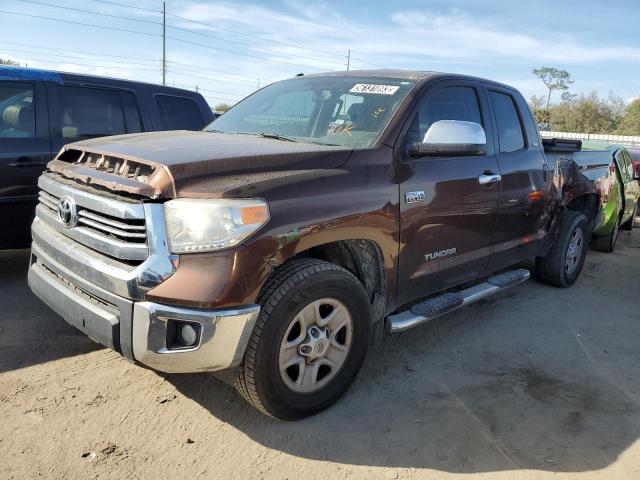 5TFRW5F10GX200445 - 2016 TOYOTA TUNDRA DOUBLE CAB SR/SR5 BROWN photo 1