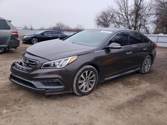 5NPE34AF6FH081718 - 2015 HYUNDAI SONATA SPORT GRAY photo 1