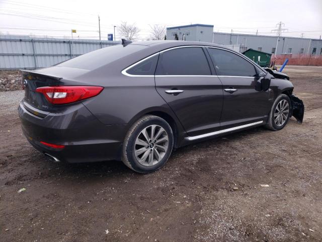 5NPE34AF6FH081718 - 2015 HYUNDAI SONATA SPORT GRAY photo 3