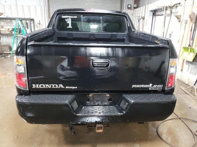 2HJYK16338H515419 - 2008 HONDA RIDGELINE RTX BLACK photo 6