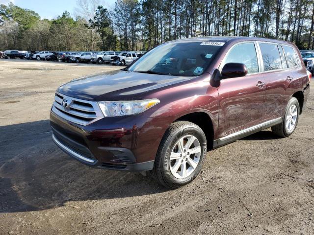 5TDZA3EH6DS033625 - 2013 TOYOTA HIGHLANDER BASE أرجواني صورة 1
