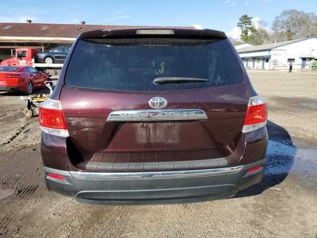 5TDZA3EH6DS033625 - 2013 TOYOTA HIGHLANDER BASE أرجواني صورة 6