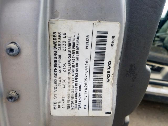 YV1KW9605W1049260 - 1998 VOLVO V90  Foto 10