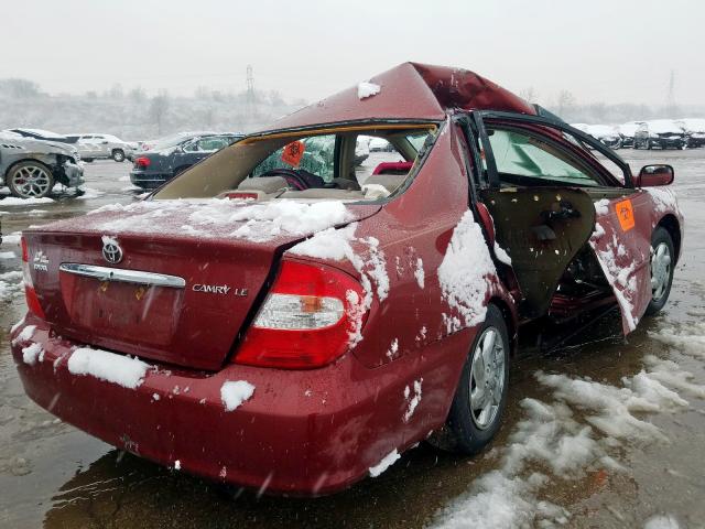 4T1BE32K73U242464 - 2003 TOYOTA CAMRY LE  photo 4