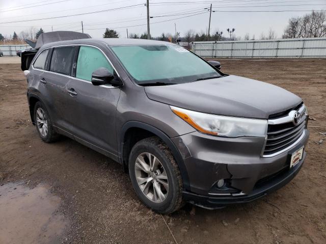 5TDBKRFH9FS137366 - 2015 TOYOTA HIGHLANDER LE GRAY photo 4