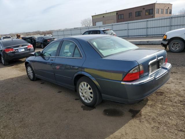 1LNHM86S15Y616583 - 2005 LINCOLN LS Mavi foto 2