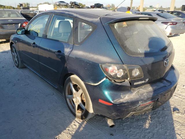 JM1BK343881816050 - 2008 MAZDA 3 HATCHBACK TEAL photo 2