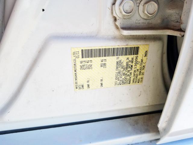 1N4AL2AP1BC136096 - 2011 NISSAN ALTIMA BASE  photo 10