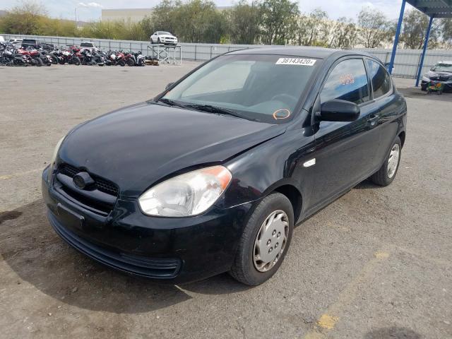 KMHCM3AC4AU171318 - 2010 HYUNDAI ACCENT BLUE  photo 2