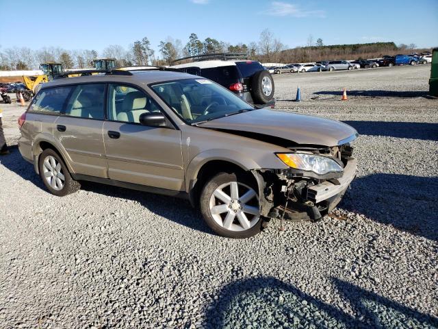 4S4BP61CX97328316 - 2009 SUBARU OUTBACK 2.5I GOLD photo 4