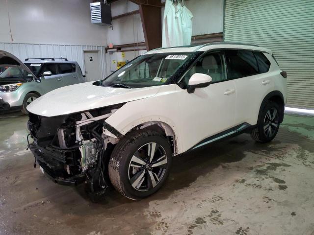 5N1AT3CB0MC670805 - 2021 NISSAN ROGUE SL WHITE photo 1