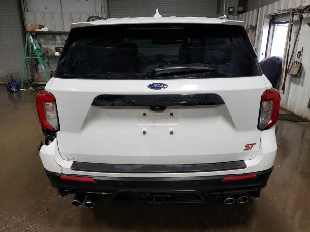 1FM5K8GC9LGB59282 - 2020 FORD EXPLORER ST WHITE photo 6