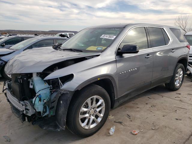 1GNERFKW7LJ268923 - 2020 CHEVROLET TRAVERSE LS GRAY photo 1