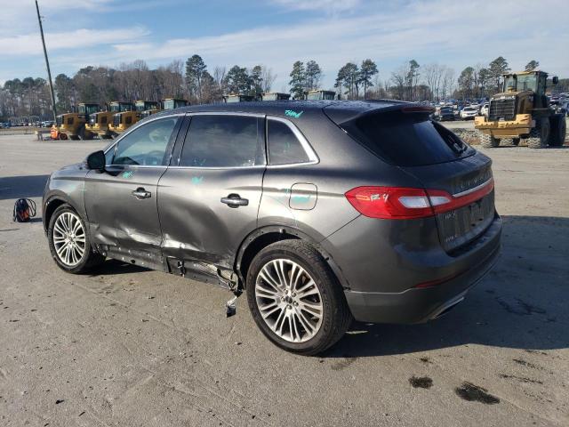 2LMPJ6LRXJBL37509 - 2018 LINCOLN MKX RESERVE Գրաֆիտ լուսանկար 2