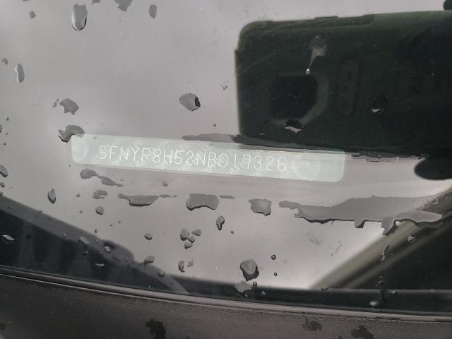 5FNYF8H52NB017326 - 2022 HONDA PASSPORT EXL WHITE photo 12