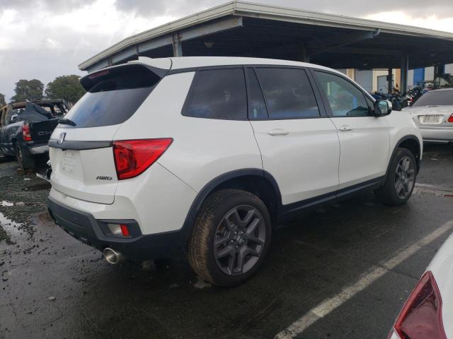 5FNYF8H52NB017326 - 2022 HONDA PASSPORT EXL WHITE photo 3