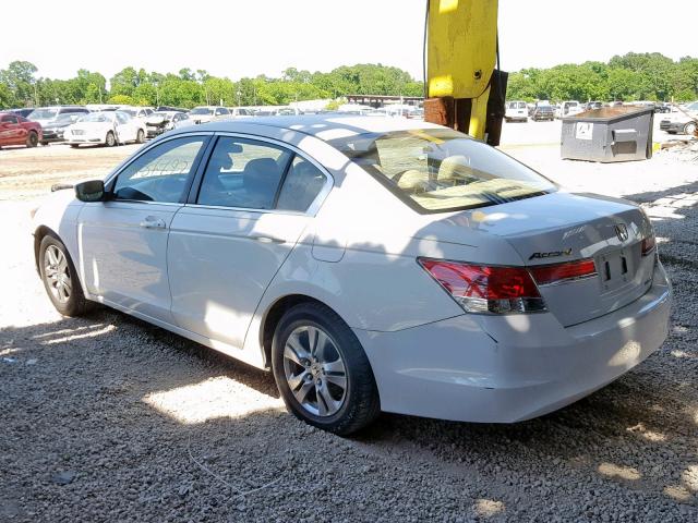 1HGCP2F65BA048558 - 2011 HONDA ACCORD SE WHITE photo 3