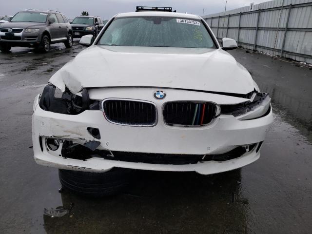 WBA3C1C54EK109927 - 2014 BMW 328 I SULEV WHITE photo 5