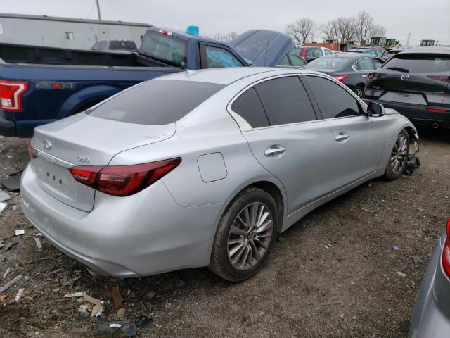 JN1EV7AP9JM352812 - 2018 INFINITI Q50 LUXE SILVER photo 3