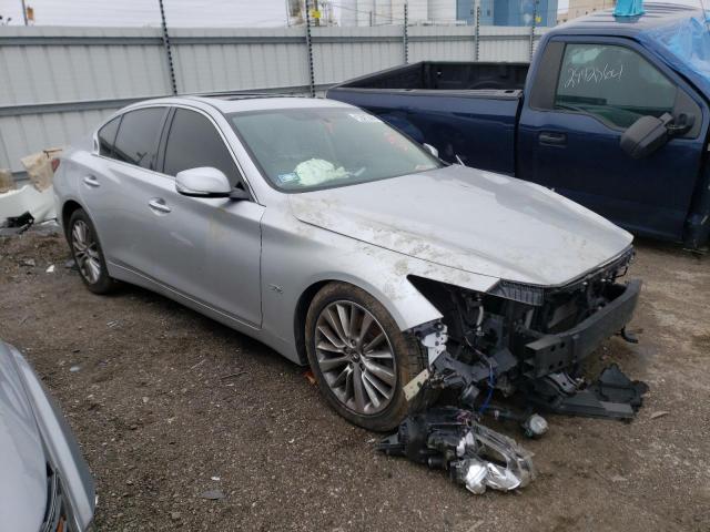 JN1EV7AP9JM352812 - 2018 INFINITI Q50 LUXE SILVER photo 4