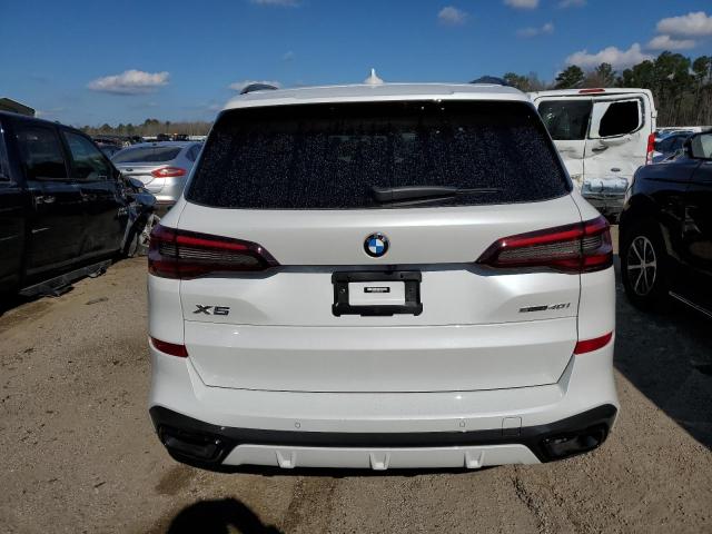 5UXCR4C08N9N11267 - 2022 BMW X5 SDRIVE 40I WHITE photo 6